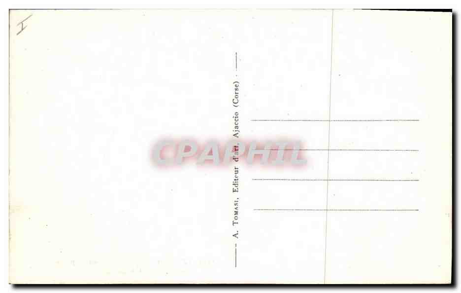 CPA Napoleon 1er Ajaccio Maison Napoleon Me canape  — Verso