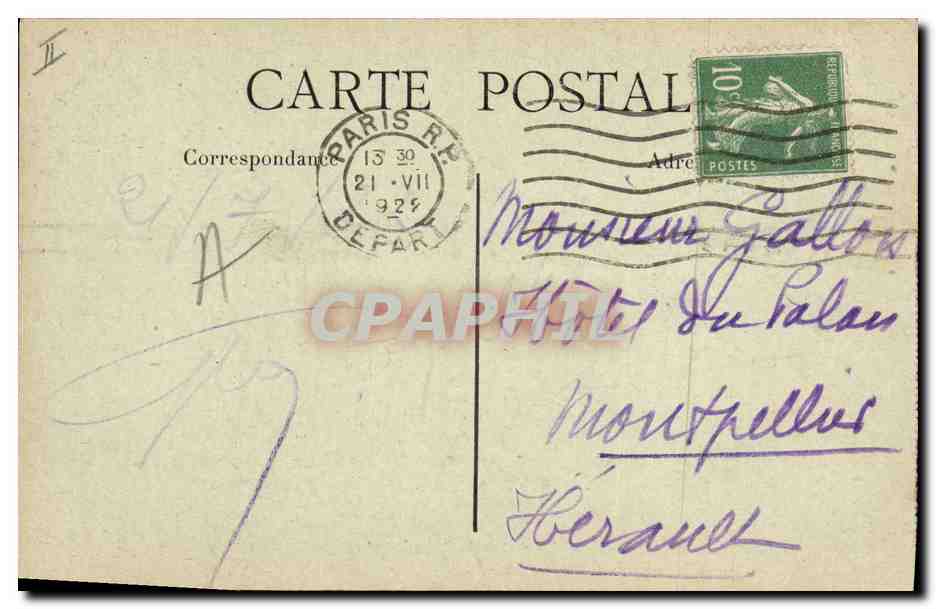 CPA Napoleon 1er Adieux a la Garde Imperiale a Fontainebleau  — Rückseite