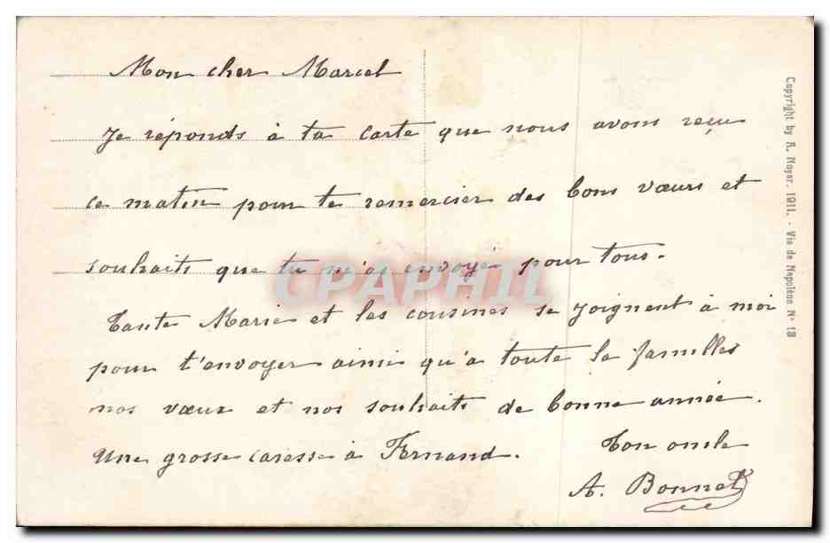 CPA Napoleon 1er Austerlitz 20 decembre 1805 — Back