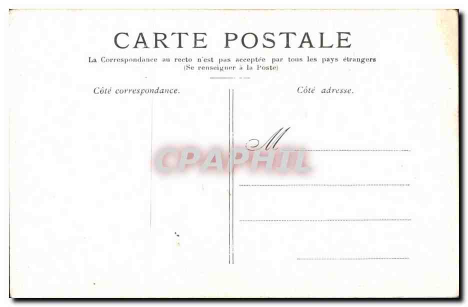 CPA Napoleon 1er Versailles 1er consul Isabey — Verso