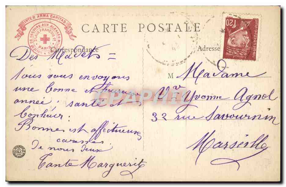CPA Napoleon 1er Montereau — Verso