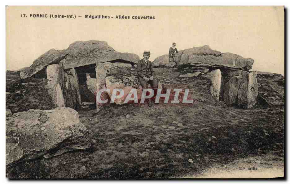 CPA Dolmen Menhir Pornic Megalithes Allees couvertes