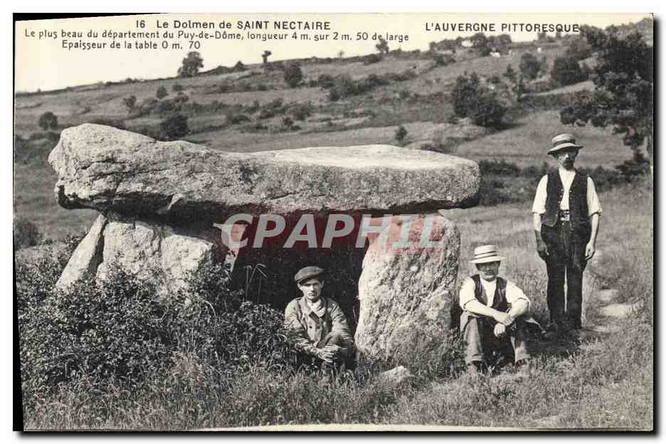 CPA Dolmen Menhir Saint Nectaire