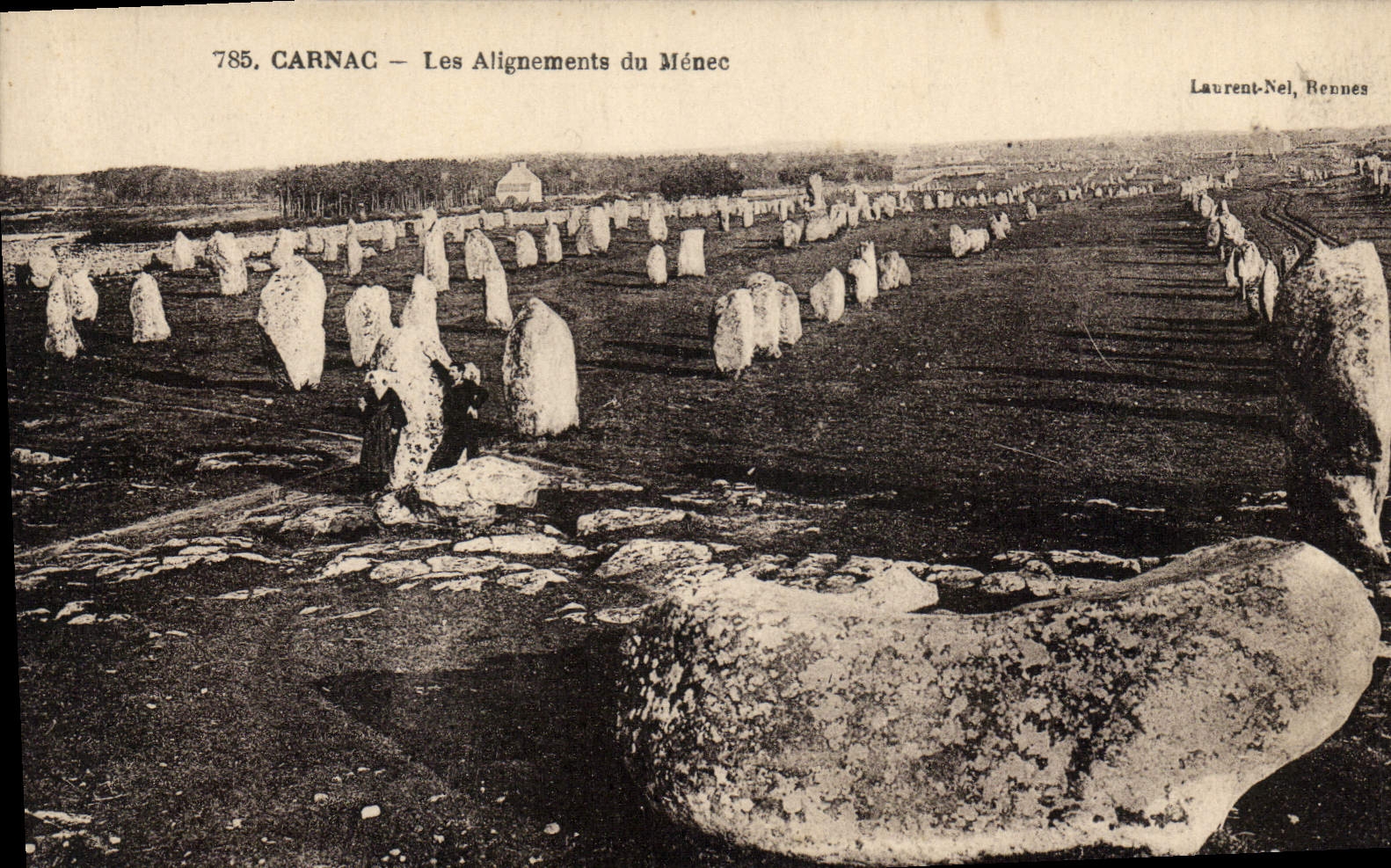 CPA Dolmen Menhir Carnac Les alignements de Menec