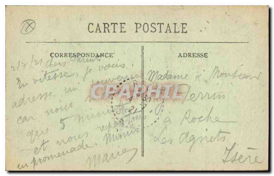 CPA Dolmen Menhir Carnac Cremelch du Menec — Rückseite