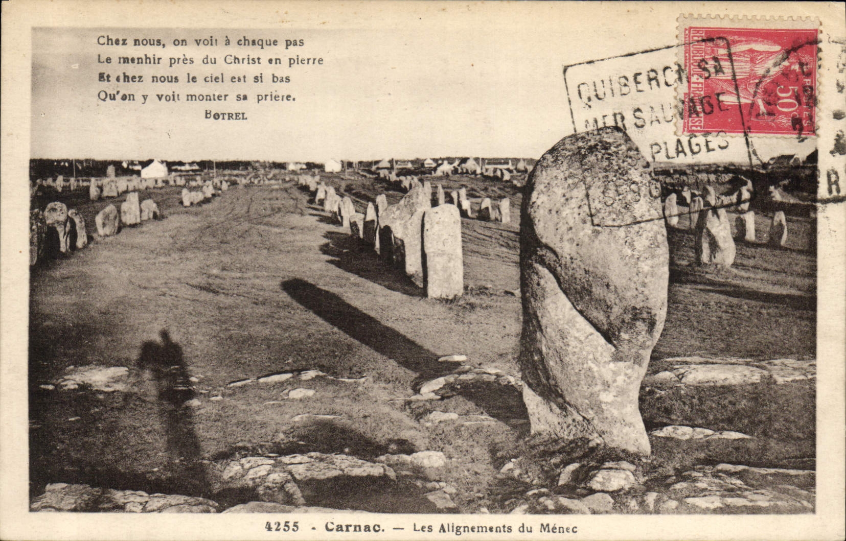 CPA Dolmen Menhir Carnac Les alignements de Menec
