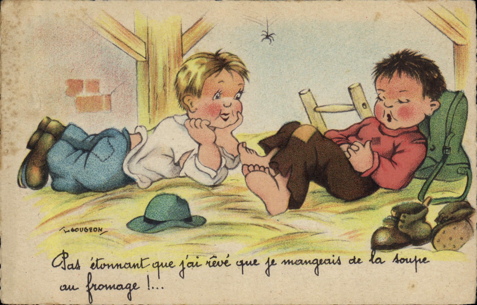 CPA Fantaisie Illustrateur Enfants Gougeon