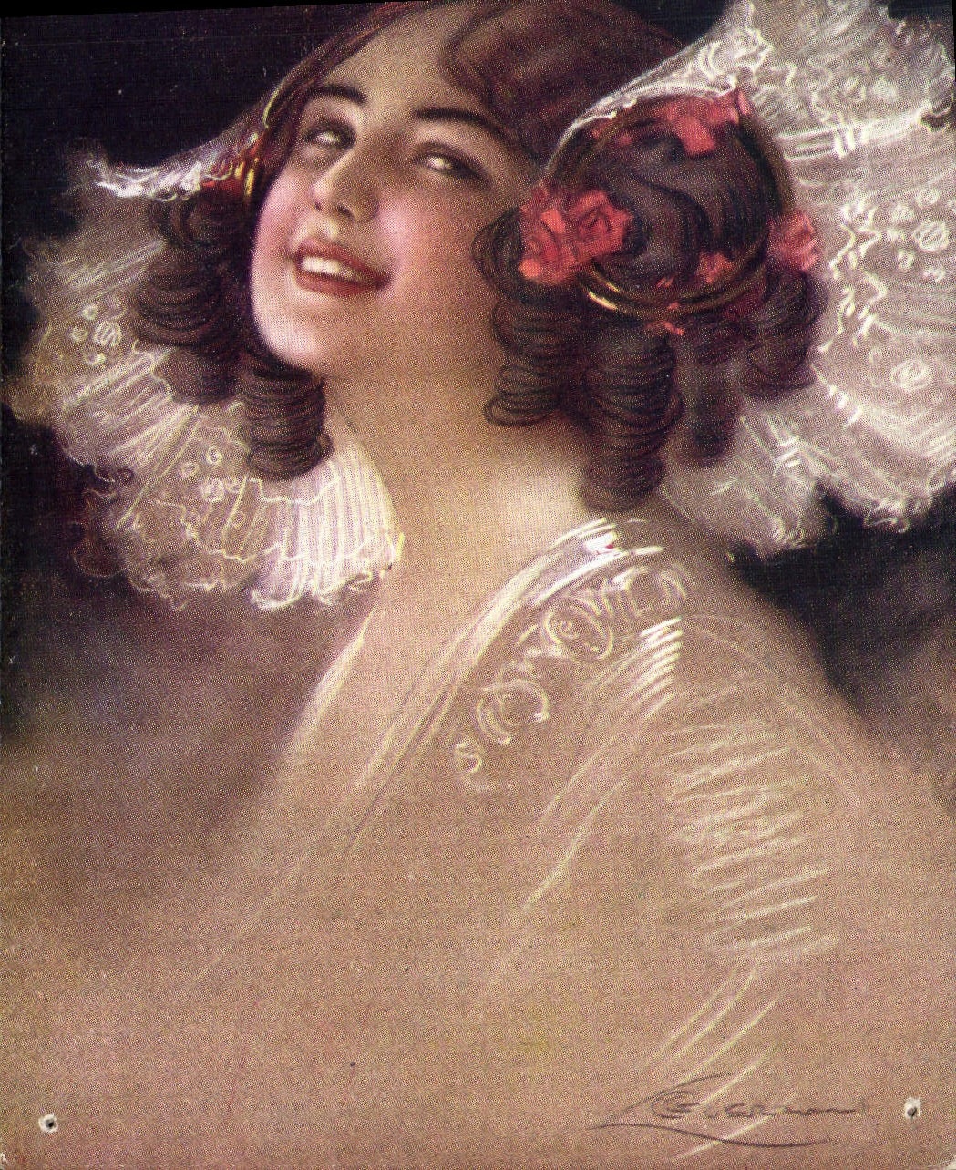 CPA Fantaisie Illustrateur Guerzussi Femme