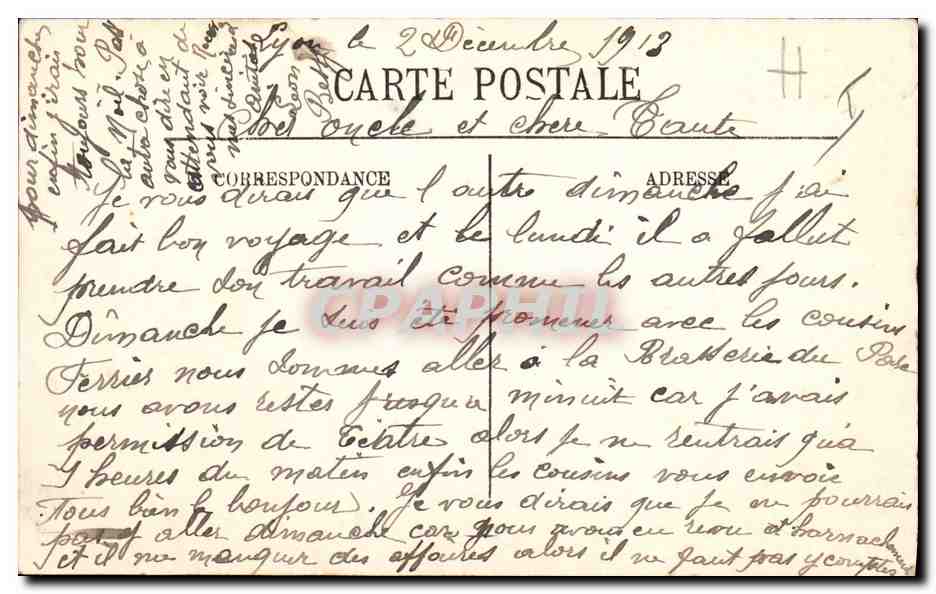 CPA Militaria Artillerie divisionnaire a cheval Cavalier  — Rückseite
