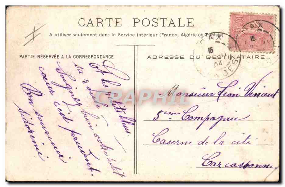 CPA Militaria En campagne Le bivouac  — Rückseite
