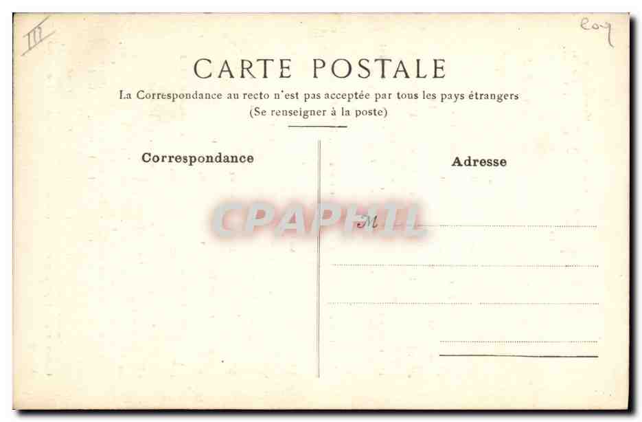 CPA Militaria Coq sur aigle Hommage au Marechal Foch  — Rückseite