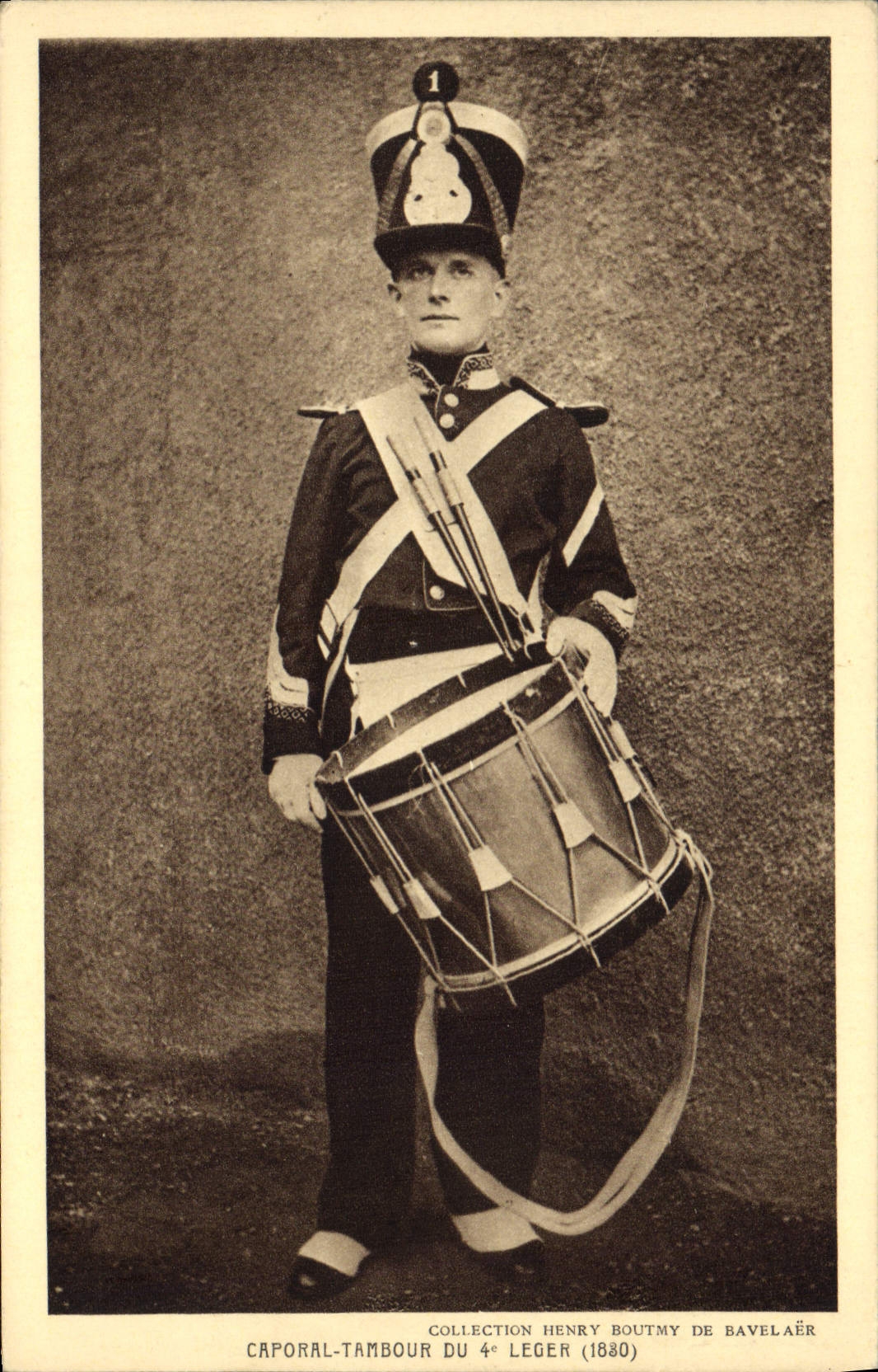 Caporal-tambour du 4e Léger — Henry Boutmy de Bavelaër (1880)