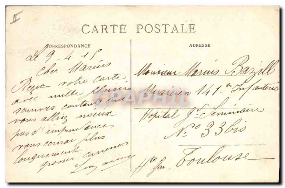Notre Artillerie de "75" allant prendre position — Croquis de Guerre 1914 — n°114 — Rückseite