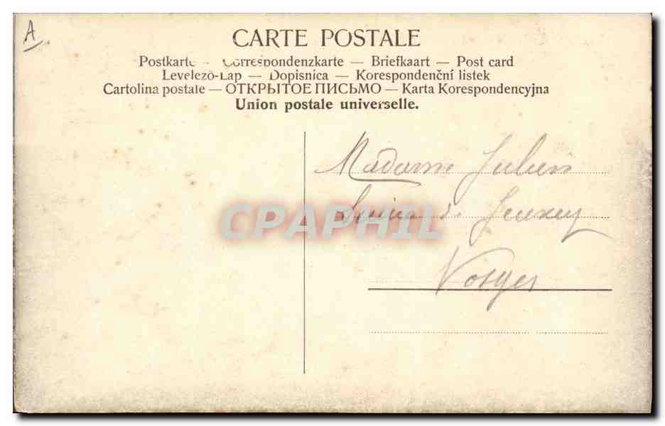 CPA Militaria Armee allemande  — Verso