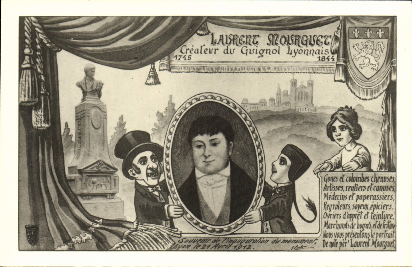 CPA Guignols Laurent Moruguet Guignol Lyon Lion