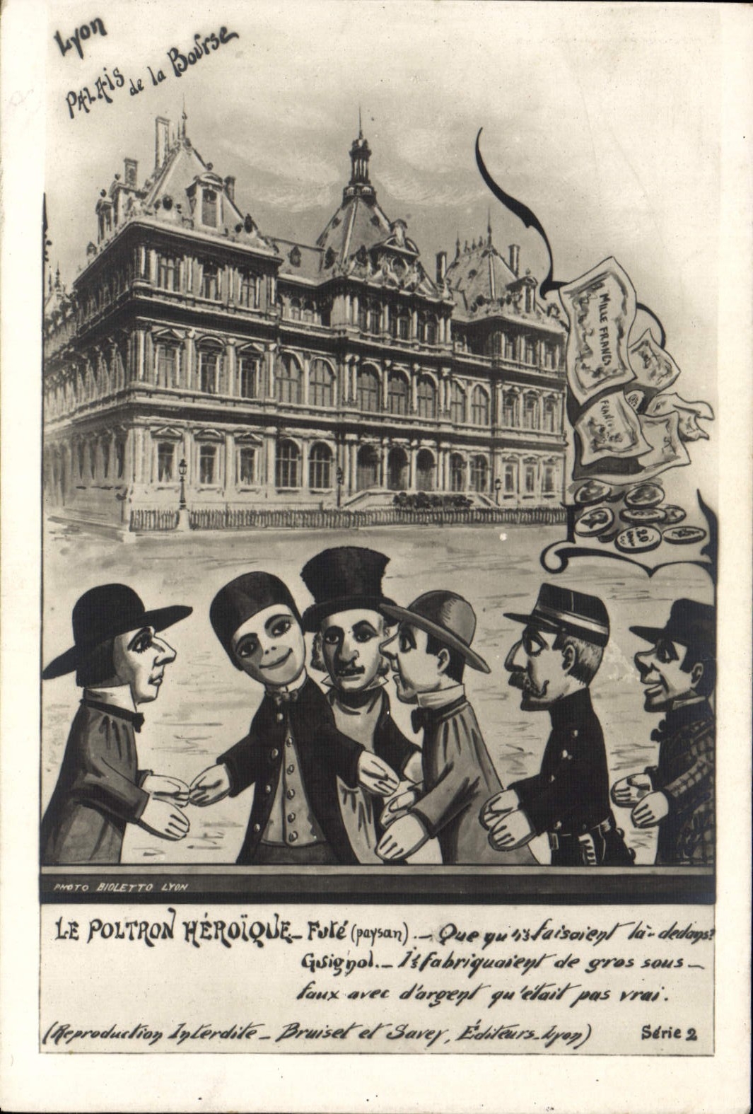 Lyon - Palais de la Bourse - Le Poltron Héroïque - Série 2 - Photo Bigetto Lyon