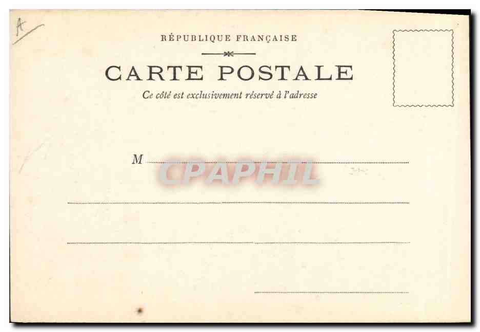 CPA Guignols Le marchand de Picarlats Guignol Lyon — Verso