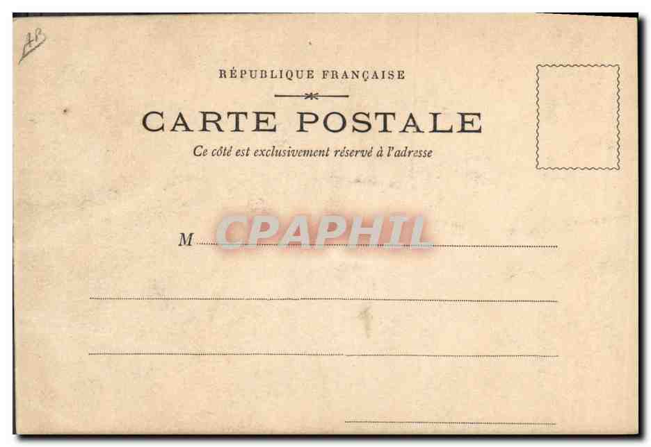 CPA Guignols Le poltron heroique Guignol Lyon Palais de la Bourse — Rückseite