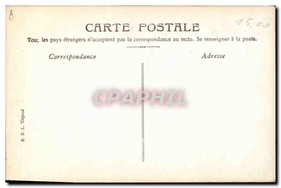 CPA Guignols Les souterrains du Vieux chateau Lyon disparu le chateau de Pierre Scize Guignol — Rückseite