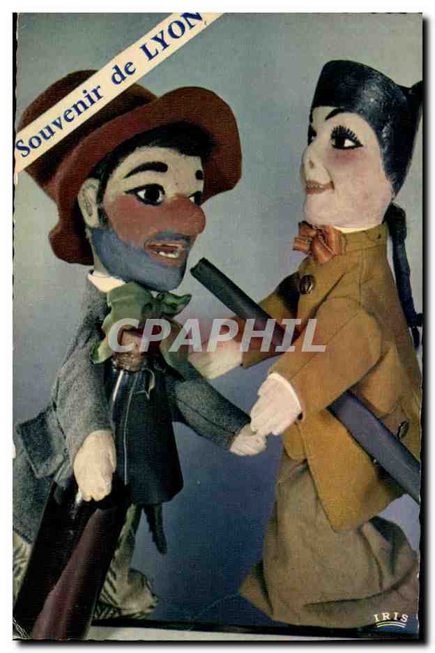 CPM Guignols Les marionnettes lyonnaises Guignol et Gnafron