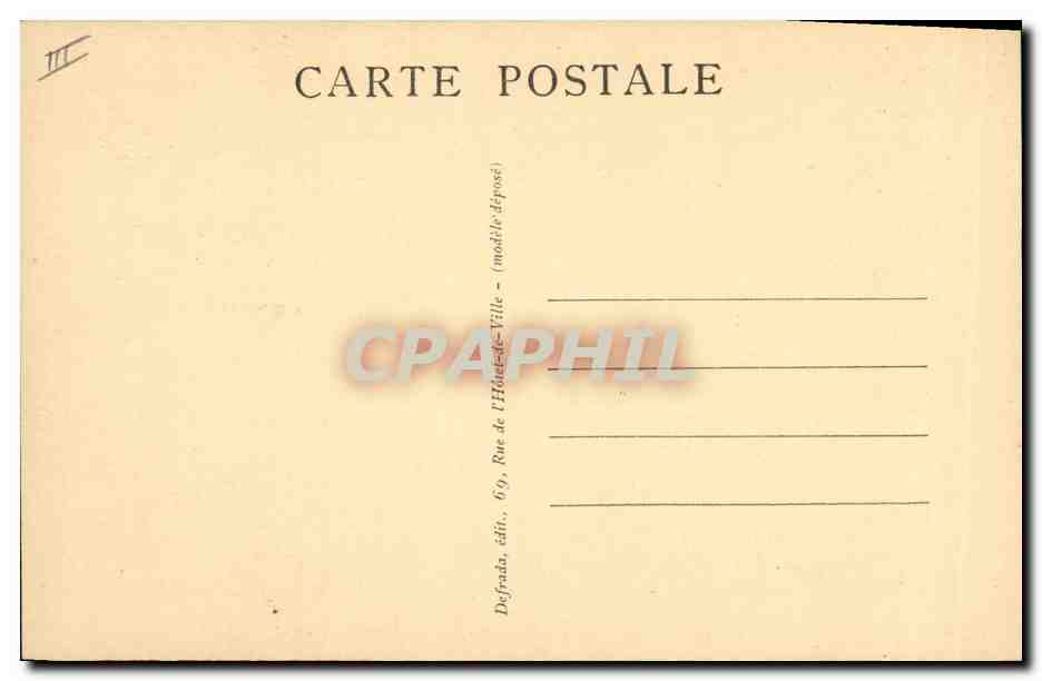 CPA Guignols Guignol a travers Lyon Place Carnot Gnafron — Rückseite