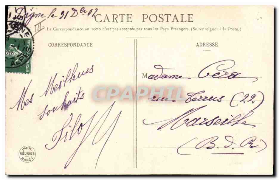 CPA Guignols de la vie  — Rückseite