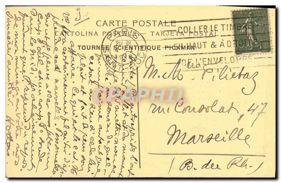Prof. Comm. PICKMAN — Le Célèbre Maître Hypnotiseur — Tournée Scientifique Pickman — Reverso