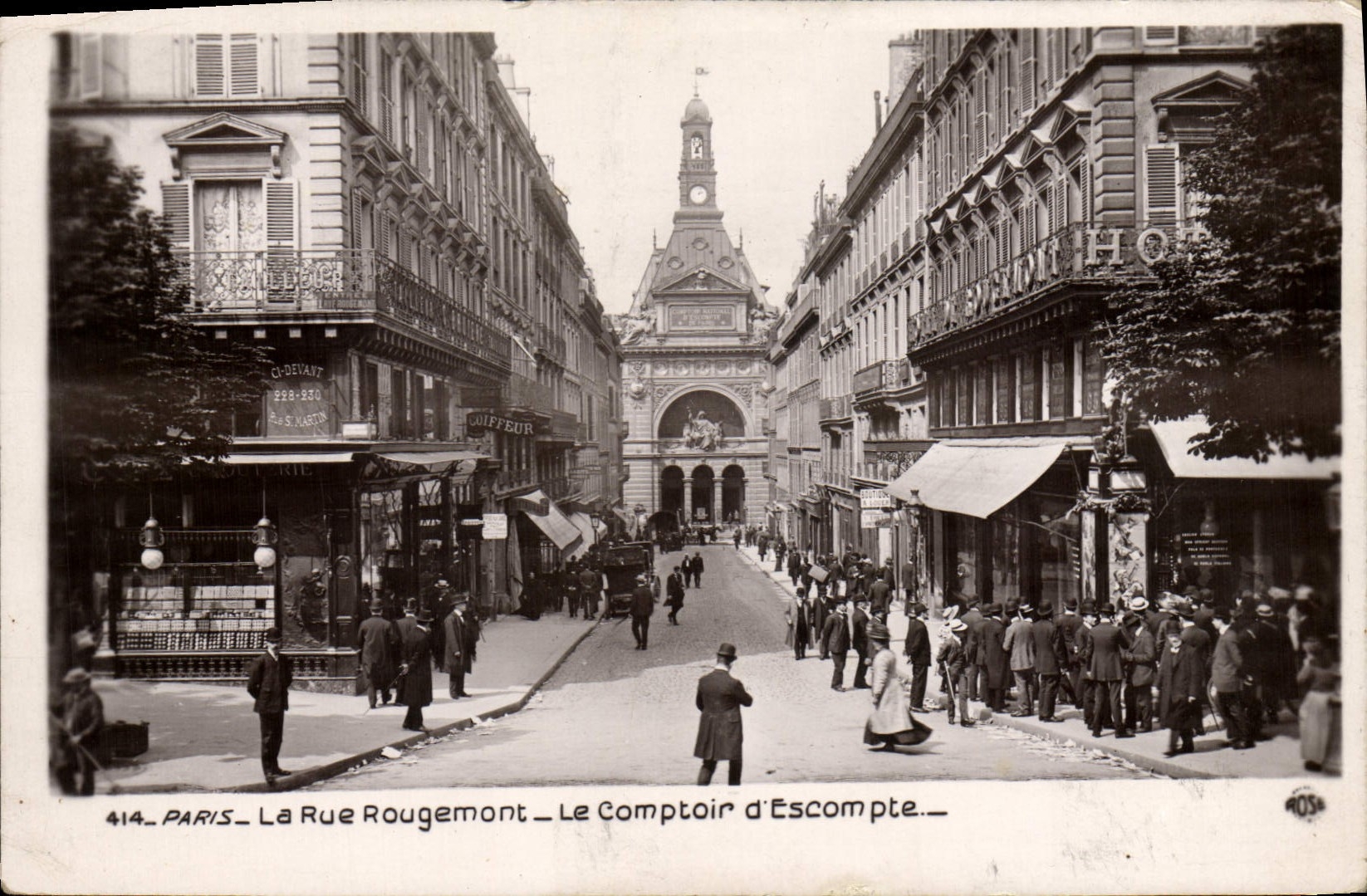 CPA Banque Paris La Rue Rougemont Le Comptoir d'Escompte 