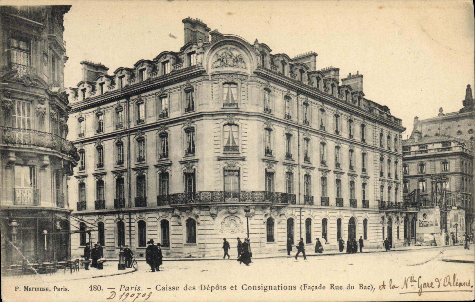 CPA Banque Paris Caisse des Depots et Consignations Facade Rue du Bac