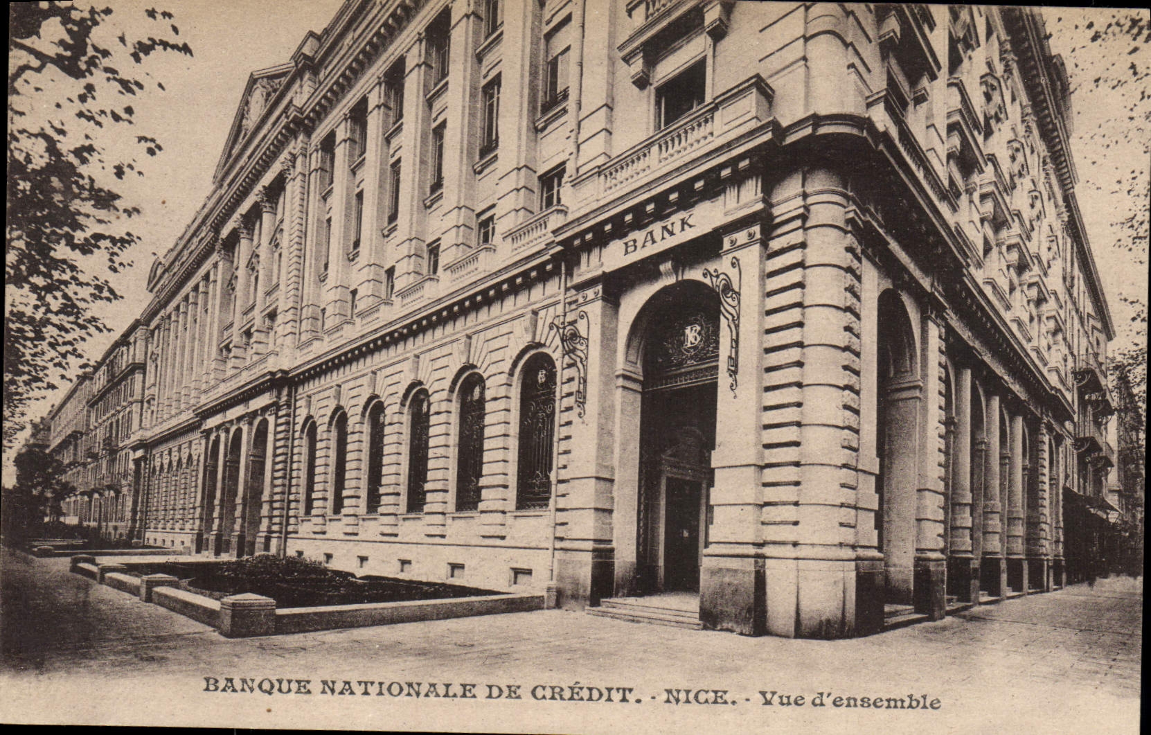 CPA Banque Nationale de Credit Nice Vue d'ensemble 
