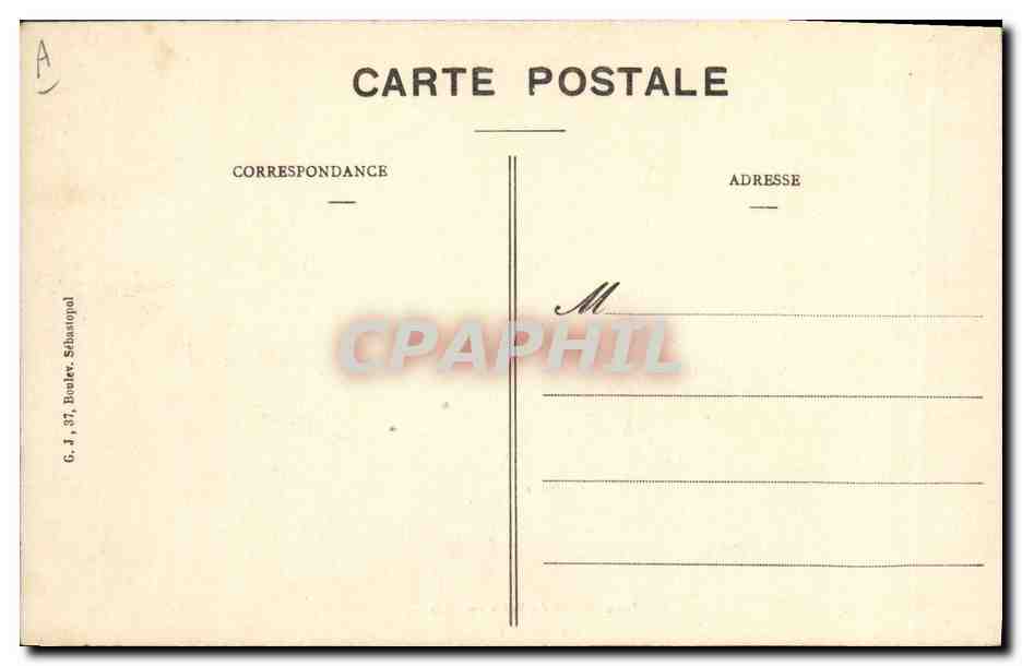 Les Inondations de Paris en 1910 — Place Maubert — Comptoir National d'Escompte et Maison Martin — Reverso