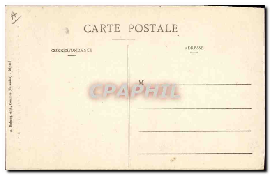 CPA Folklore Normandie Coiffure ancienne des environs de Bayeux dite la Bourgogne  — Verso