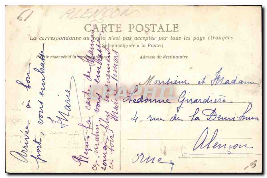 CPA Folklore Normandie  — Verso