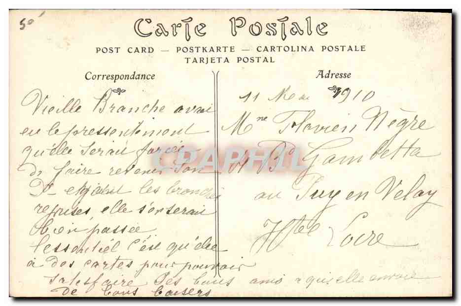 CPA Folklore Paysanne Normande  — Verso