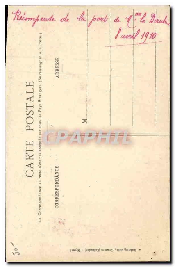 CPA Folklore Normandie Bonnet dit Pierrot  — Verso
