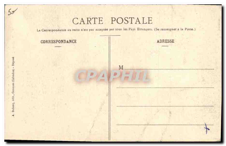 CPA Folklore Normandie Le rouet de la grand mere  — Verso