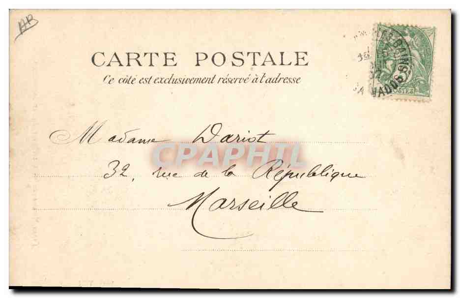 CPA Folklore Normandie Laitiere portant sa cruche  — Verso