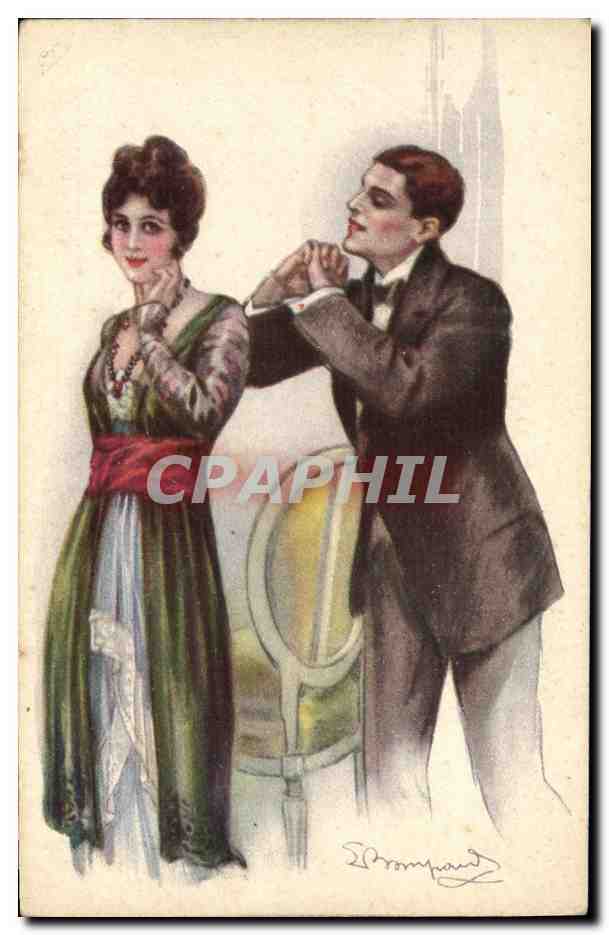 CPA Fantaisie Illustrateur Bompard Femme