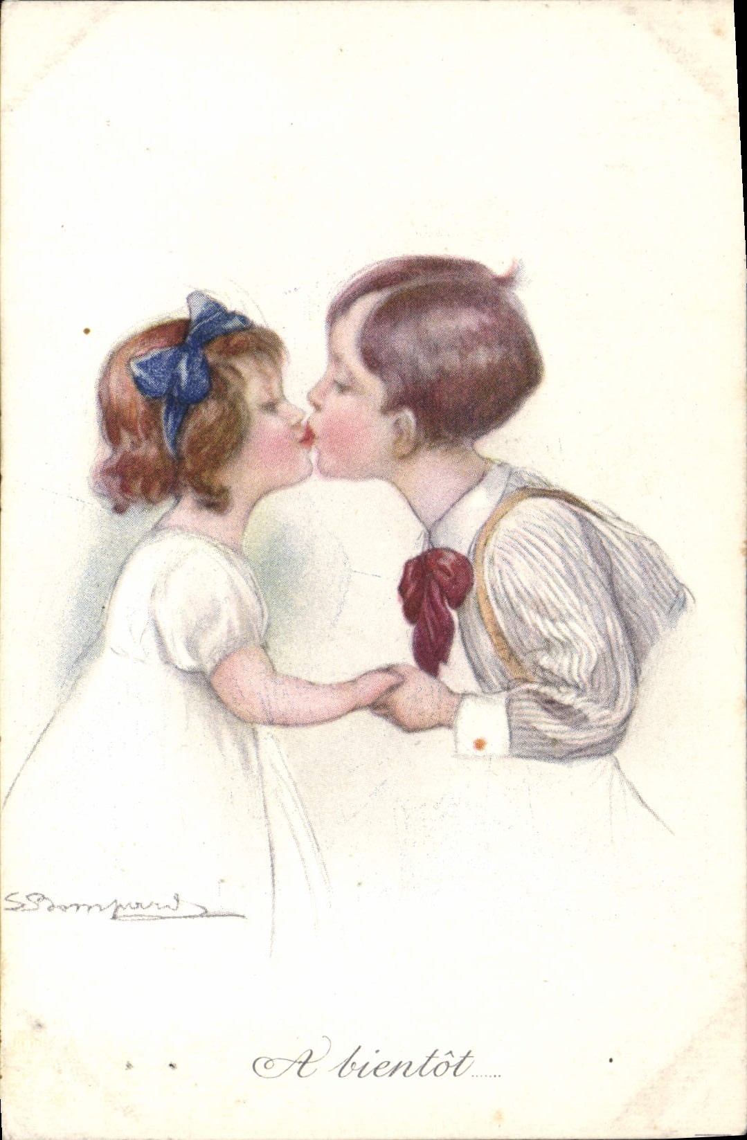 CPA Fantaisie Illustrateur Bompard Enfants