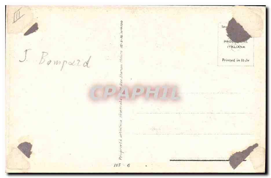 CPA Fantaisie Illustrateur Bompard Femme  — Rückseite