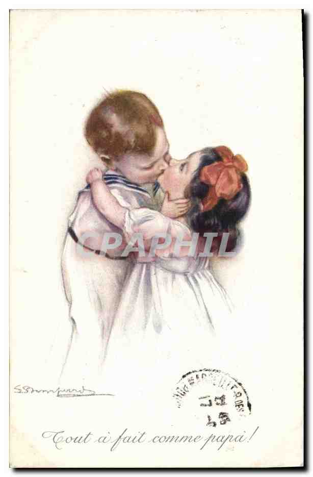 CPA Fantaisie Illustrateur Bompard Enfants