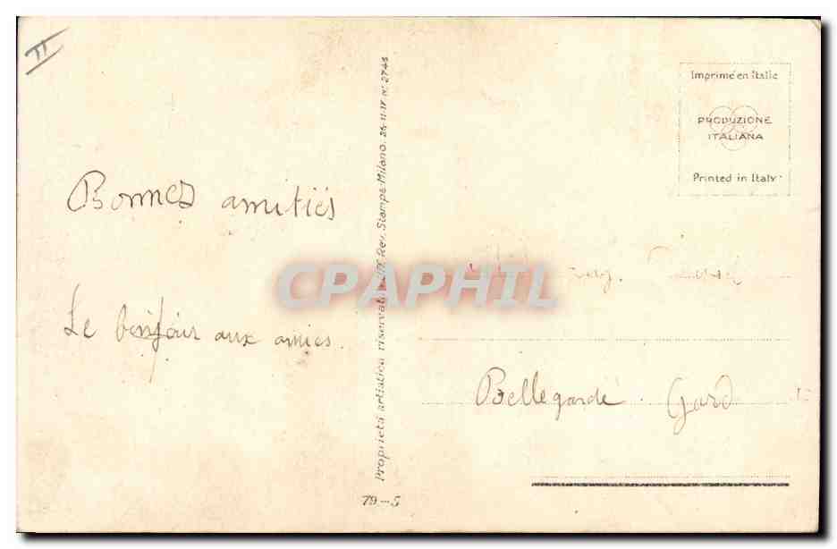 CPA Fantaisie Illustrateur Bompard Femme — Rückseite