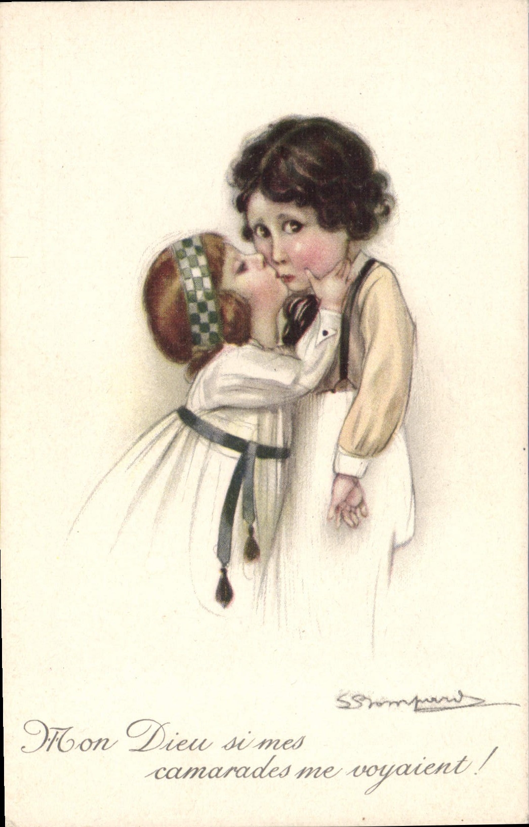 CPA Fantaisie Illustrateur Bompard Enfants