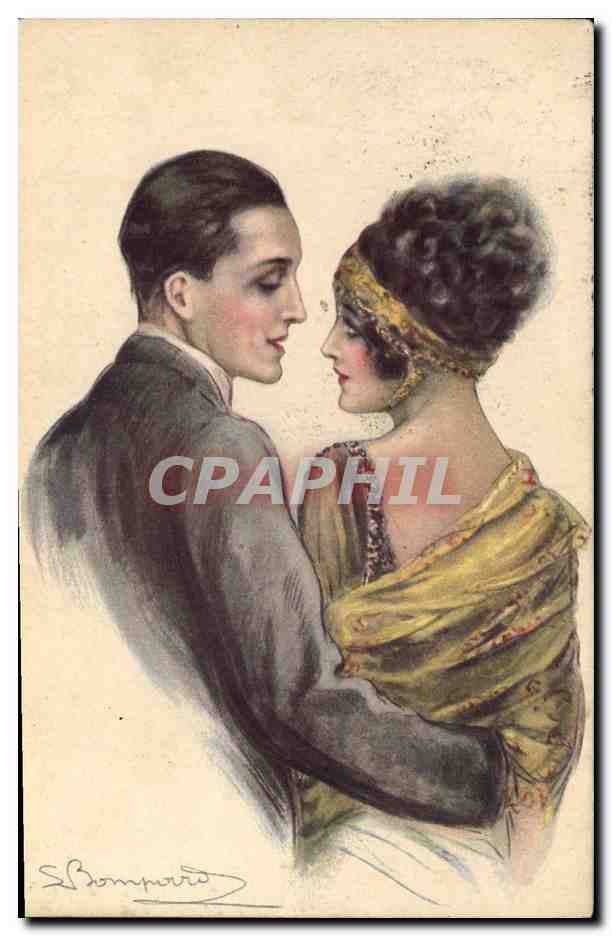 CPA Fantaisie Illustrateur Bompard Femme