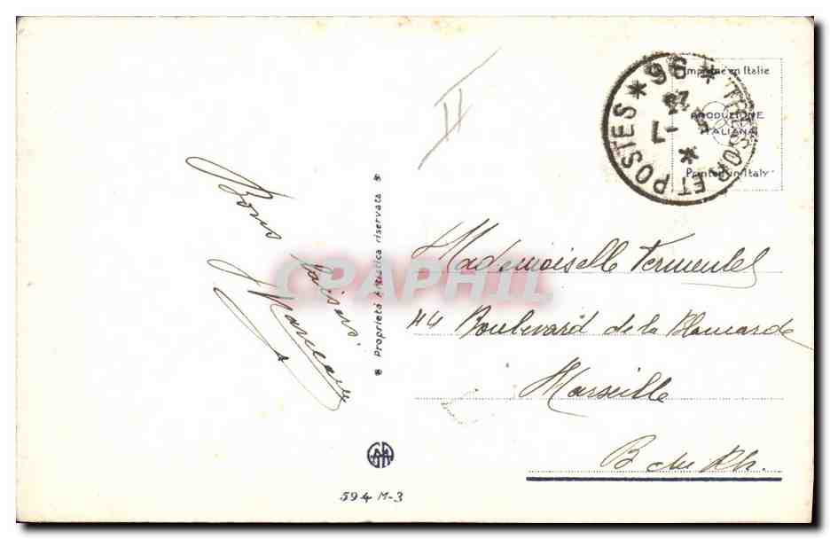 CPA Fantaisie Illustrateur Bompard — Verso