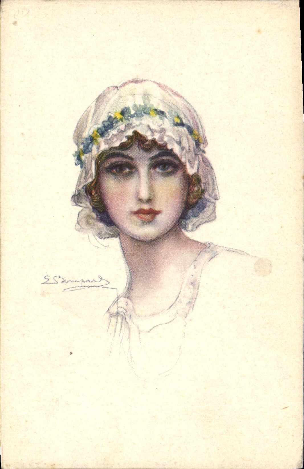 CPA Fantaisie Illustrateur Bompard Femme