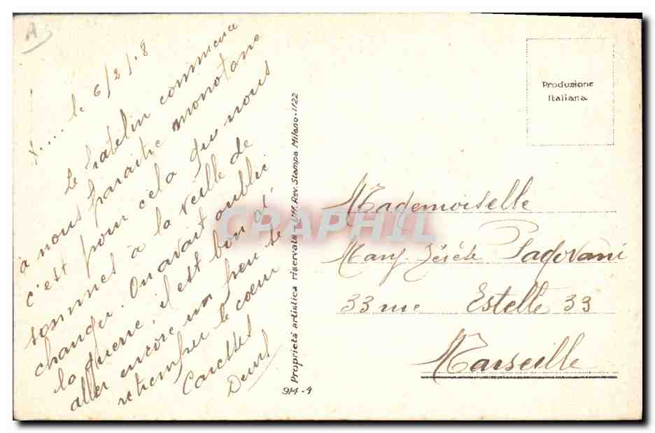 CPA Fantaisie Illustrateur Bompard Femme — Rückseite