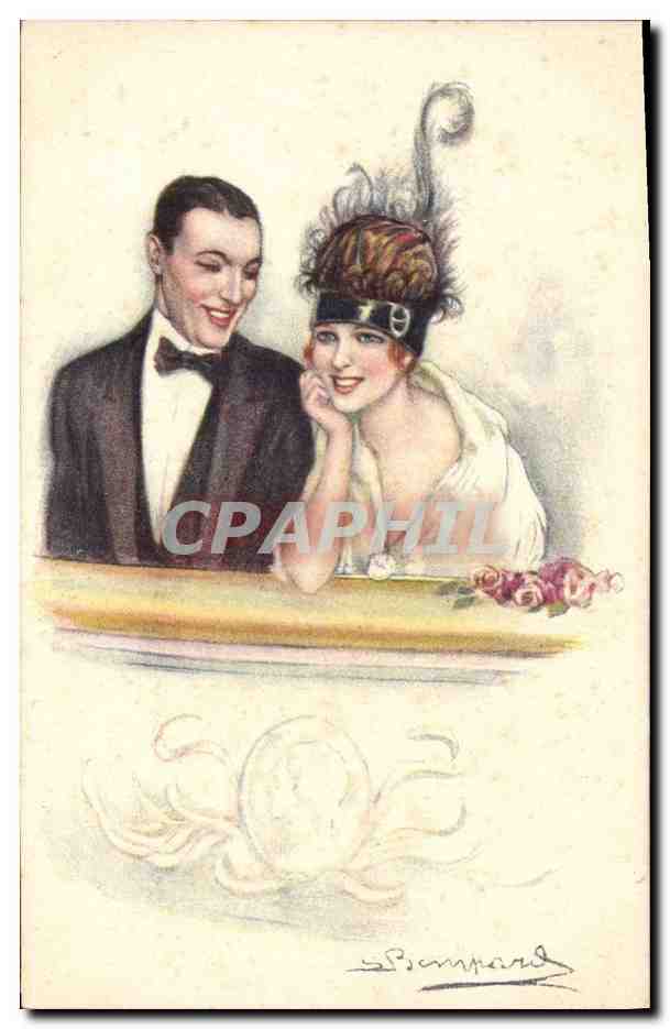 CPA Fantaisie Illustrateur Bompard Femme