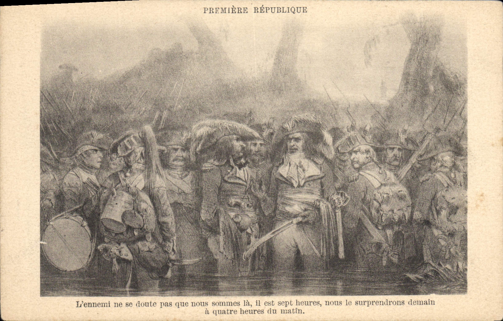 CPA Napoleon 1er Premiere Republique L'ennemi Militaria 