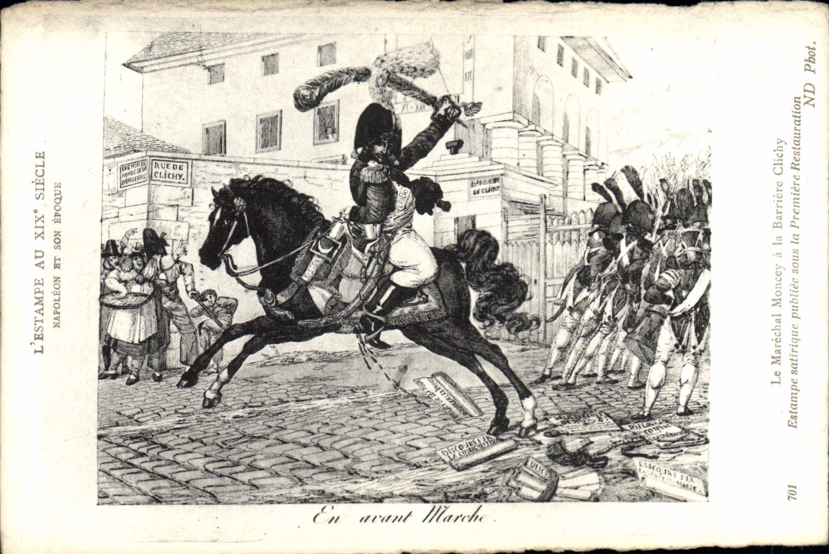 CPA Napoleon 1er Le marechal Moncey a la barriere Clichy 